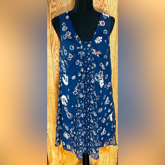 Jason Wu Dresses | Women's Jason Wu Blue Floral Dress | Color: Blue | Size: S | Kfetzer8's Closet